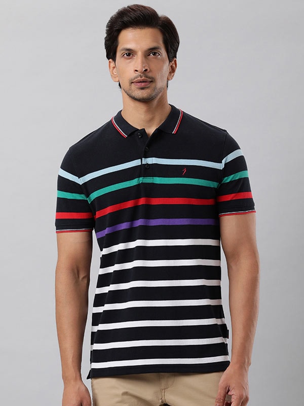 Brightlit Striped Polo T-Shirt